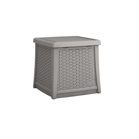 Suncast Elements Dove Gray End Table with Storage BMDB1310DG
